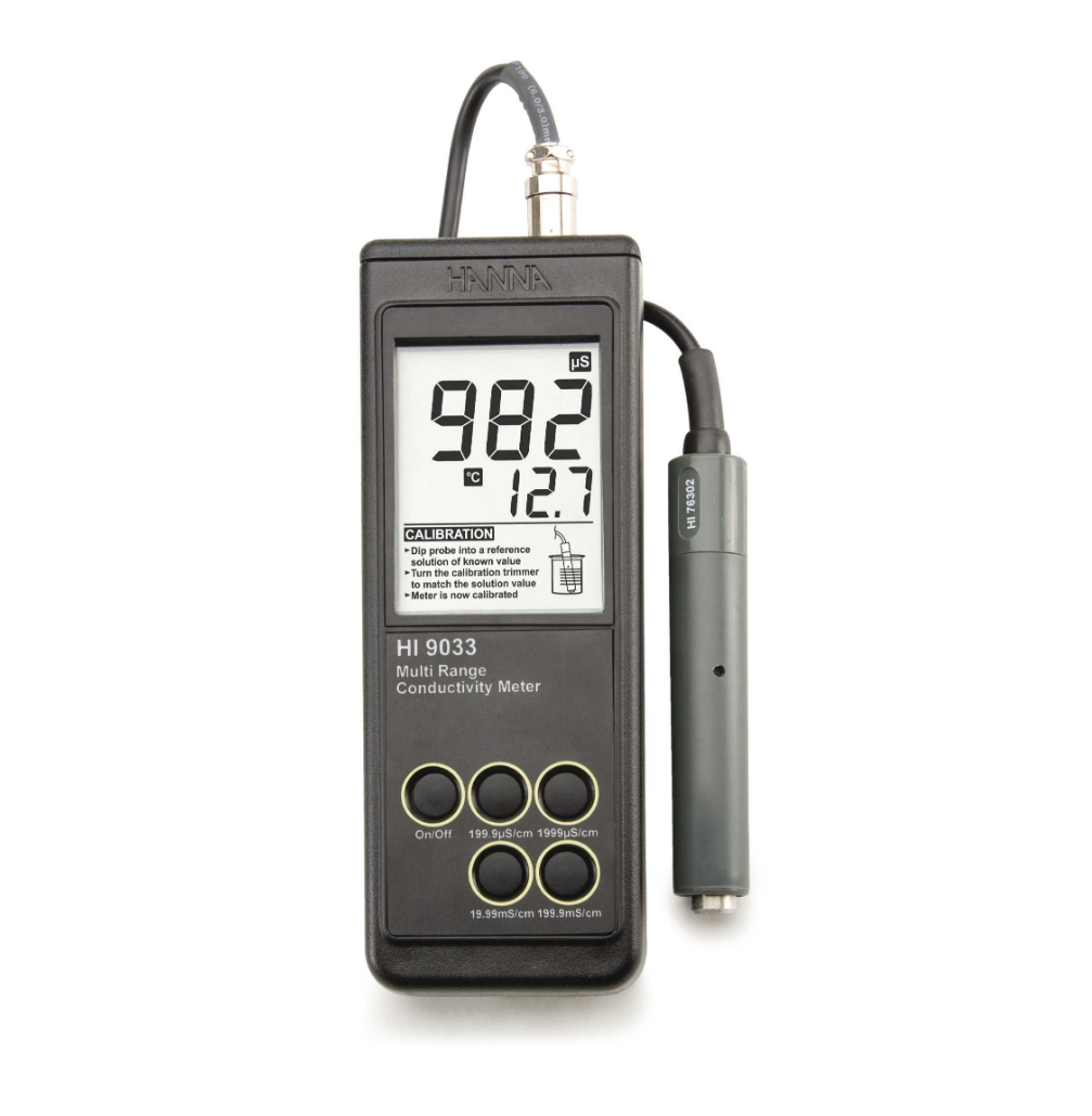 HI9033  温度补偿功能电导率 EC 测定仪