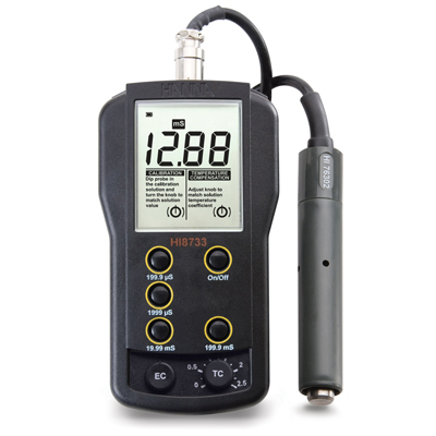 HI8733  温度补偿功能电导率 EC 测定仪